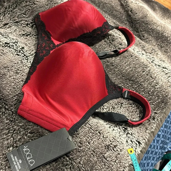 Ti Voglo Eva padded bra red lace Sz 42DDD - Picture 6 of 14